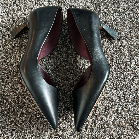 Franco Sarto Black Heels Sleek Design - Picture 2 of 6